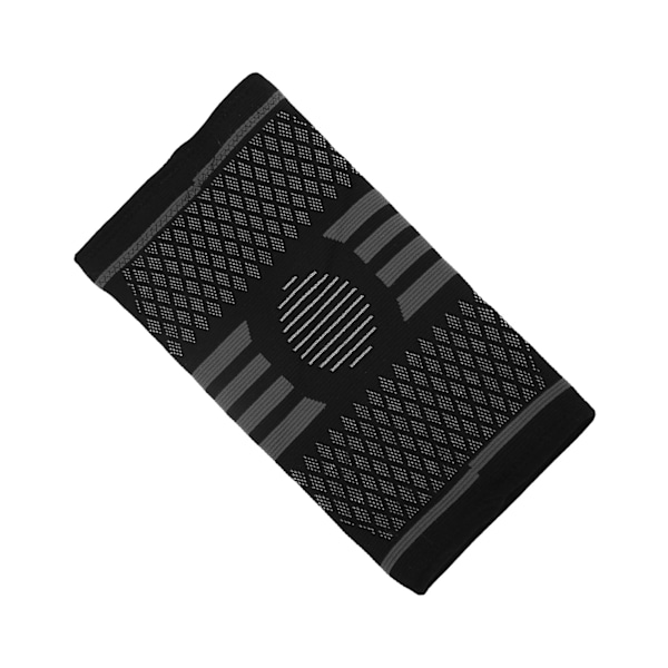Stickade knäskydd i nylon Dubbelvävd textur Elastisk knäskydd för fitness basket