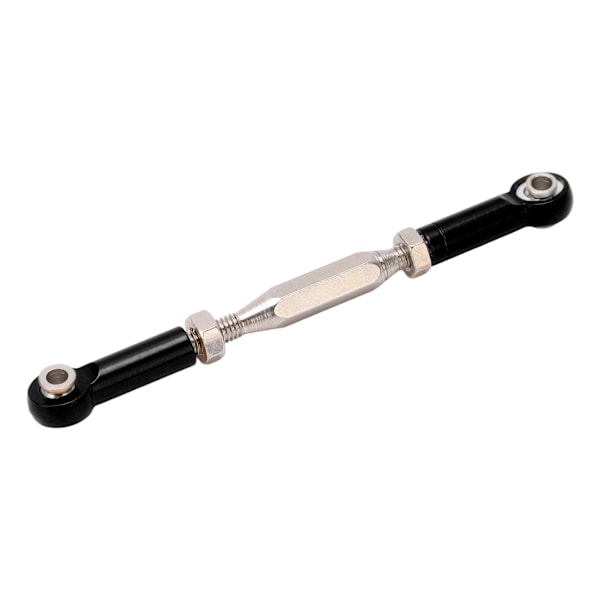 Justerbar RC servostang trækstang metal styrestang til JLB 1/10 RC lastbiler Sort