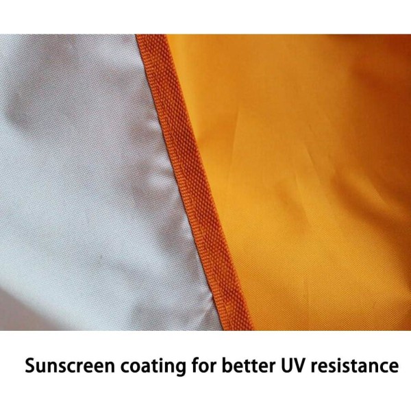 3x3x3m varjopurje, oranssi vedenpitävä kolmio aurinkovarjo UV-suojattu katos Puutarha Beach Patio markiisi