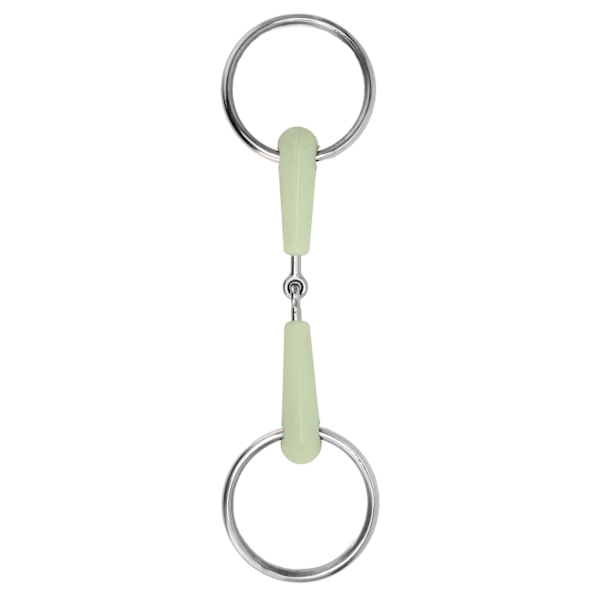 Heste Snaffle Bit Gummi-Innpakket Rustfritt Stål Løst Ring Hestemunnbit for Trening Ridning