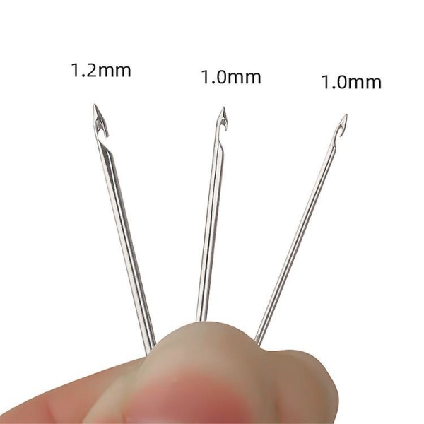 DIY-broderiværktøjssæt - Tambourkrog med 3 nåle (1 mm/1 mm/1,2 mm)