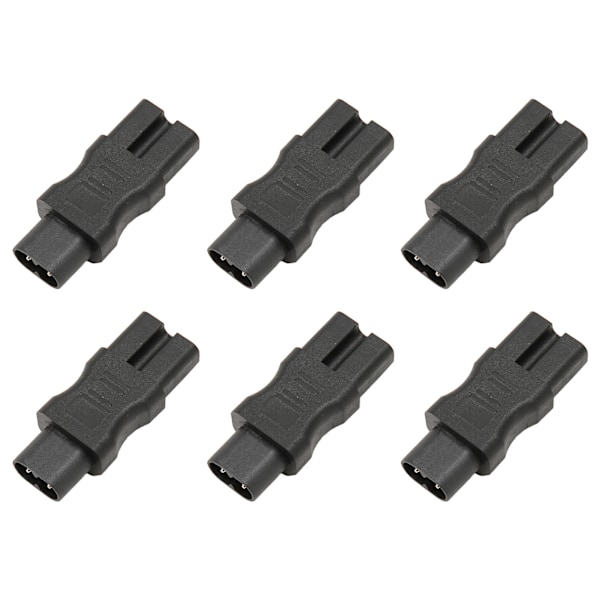 6 st IEC320 C8 till IEC320 C15 Strömadapter IEC320 Han C8 till Hona C15 Strömuttag Adapter för PDU Chassi UPS Uttag