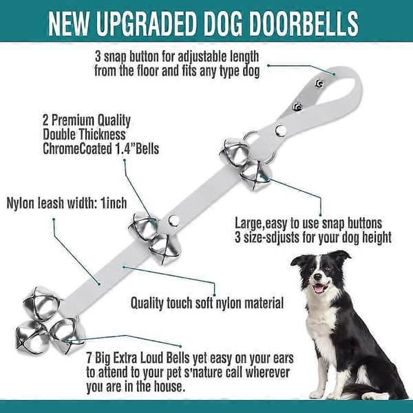 Dog Door Bells Potty Training Great Dog Bells Adjustable