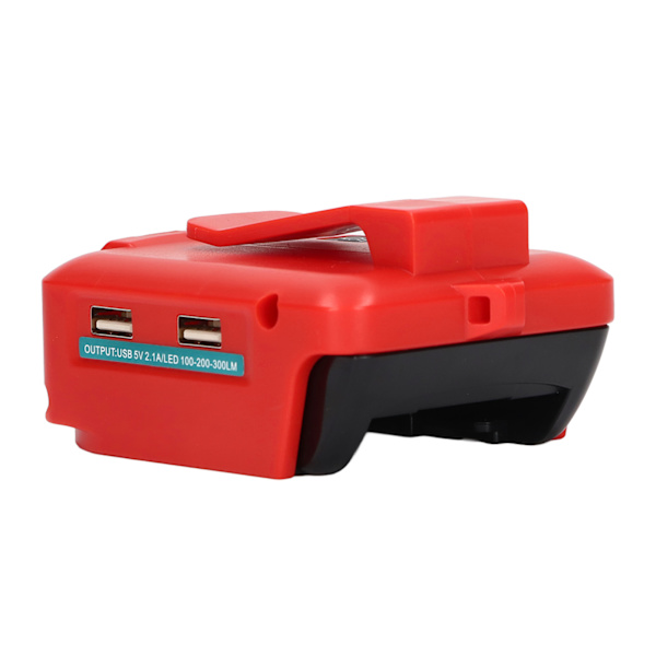 Litiumakku- USB sovitinmuunnin LED-työvalon vyökiinnitteellä 14,4-20V ADP05 12VDCType B:lle