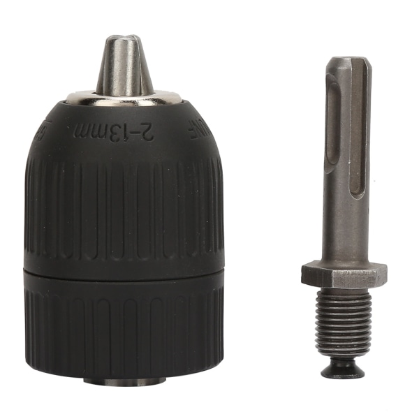 Nøkkelløs borechuck 2,0-13 mm med 1/2-20UNF+SDS adapterkonverter med rund skaft