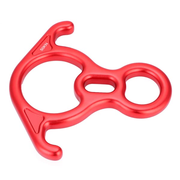 50KN Figur 8 Reb Descender Rappel Ring Klatring Redningsudstyr