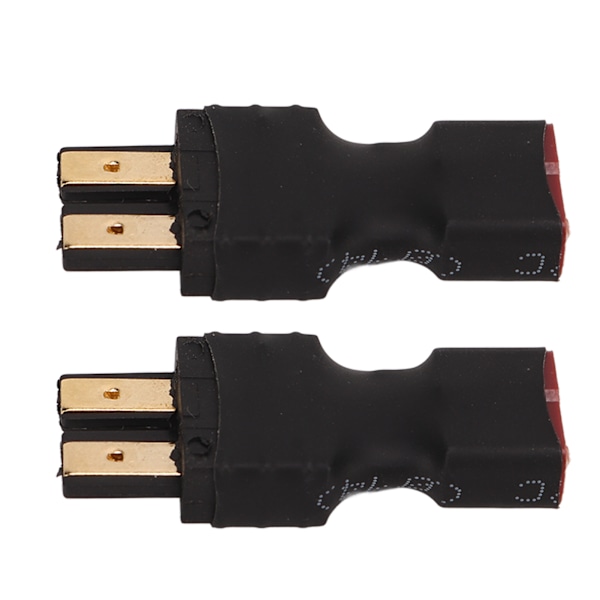 2 st T-honkontakt Adapter T till Hankontakt Adapter RC Honkontakt till Hankontakt Adapter för RC Bilmodell Flygplansmodell Skeppsmodell