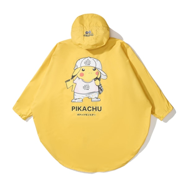 Anpassad lätt regnkappa - gul, vattentät ventilerande poncho med hatt