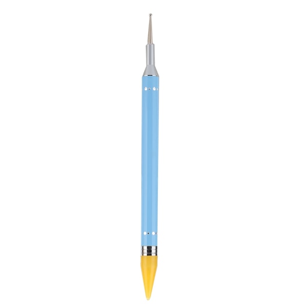 Dual Ended Nail Dotting Tegning Maling Pen Candy Color Nail Wax Stone Picker Manikyr Blå