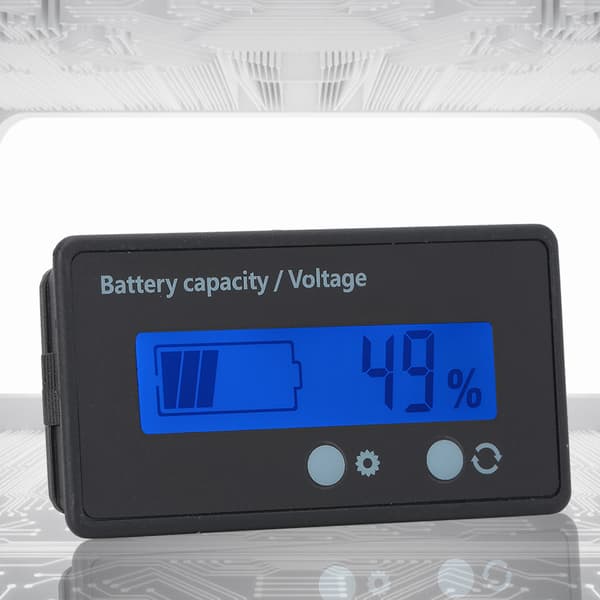 GY-6GS PCB HTN Vattentät Batterikapacitetsmätare LCD-display 12-84V Blå