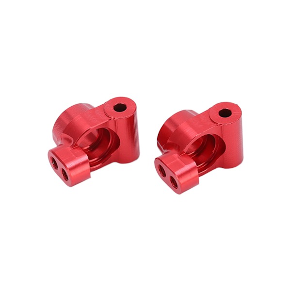 2 stk RC bil bagaksel faste kop sæder Aluminiumlegering Styrkop til LOSI 1/18 Mini T 2.0 2WDRed