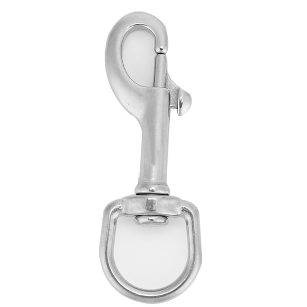316 rustfritt stål enkelthode krok Swivel Eye Snap Scuba Diving Accessory (90MM, hvit)