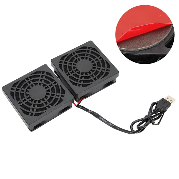 Computer Router Blæser med Støvdæksel USB Strøm Varmeafledning Værktøj til ASUS RTAC68U AC86U EX6200 Tengda AC15