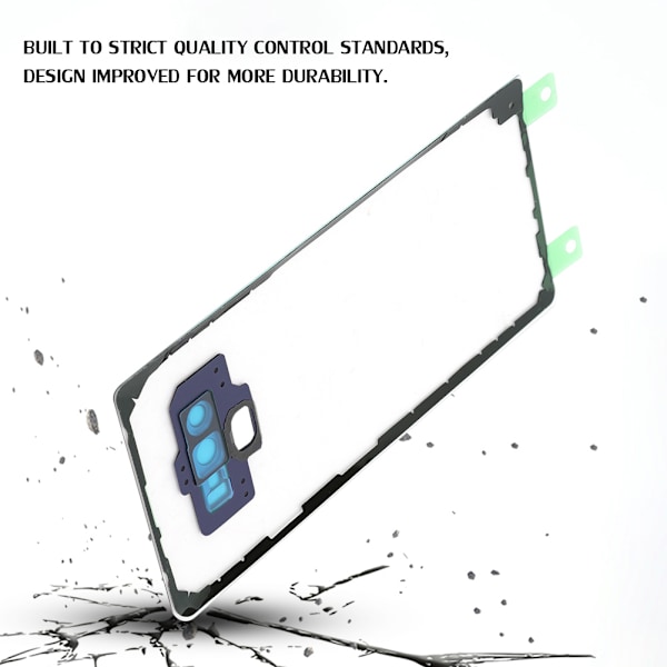 Til Samsung Galaxy Note9 N960 Gennemsigtig Batteri Bagcover Udskiftning med Værktøj (Blå)