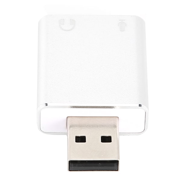 USB Lydkort 7.1 Kanal Driverfri Lydgrensesnitt Lydkortadapter for Bærbar PC