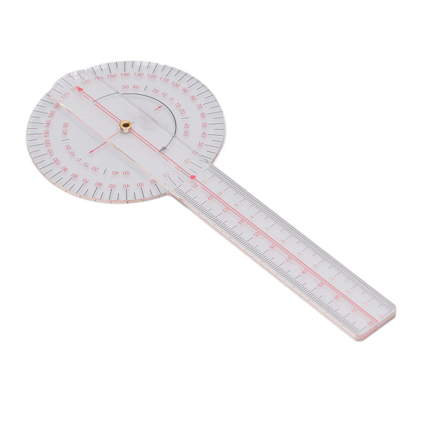 Ortopedisk goniometer - 360° vinkelgradient för knäled, armbåge och axel - liten storlek (20,1 cm/7,9 tum)