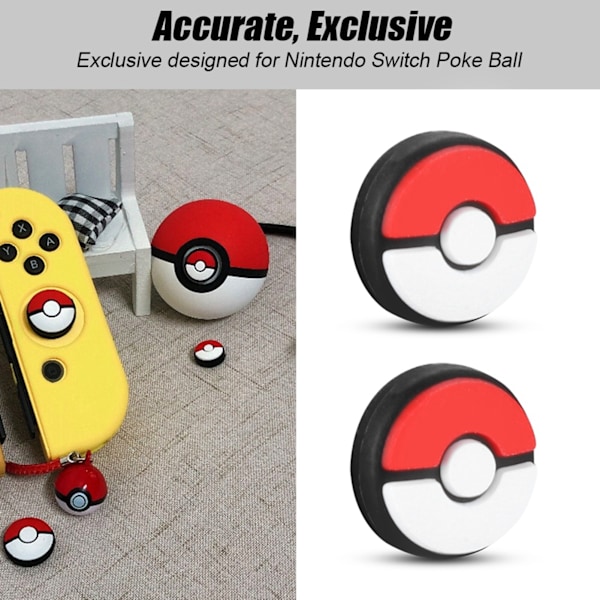 Poker Ball Knappfodral Tumgrepp Rocker Caps För Nintendo Switch