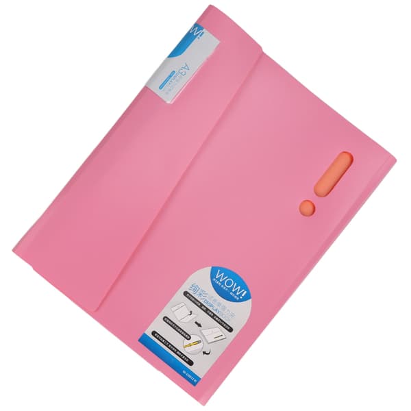 Portabel mapp för studenter, utropsteckenform, elastisk filmapp A3A4, förvaringsväska för testpapper, rosa