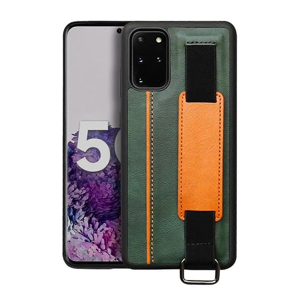 Leather Case Compatible with Samsung Galaxy S22 Ultra/s22+/s22, Shockproof Protective Case with Wrist Strap
