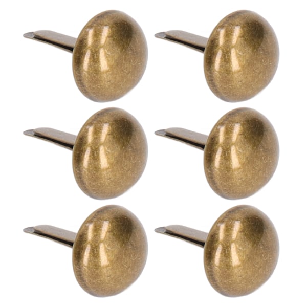 200 stk. møbelstifter bronze 0,3 tommer metalbelægning blank nem installation dekorative søm til tøj tasker sko
