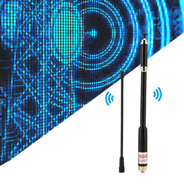 AL800 Interphone Stretch Antenn Handhållen UV Dual Band Frekvens Hög Förstärkning (Hona)
