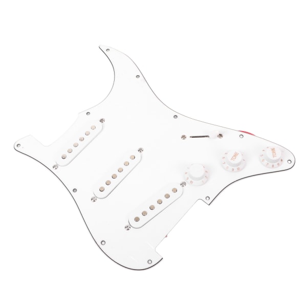 Elektrisk guitar pickup Single Coil Clear Sound 11 huller Prewired Pickup Erstatning Hvid