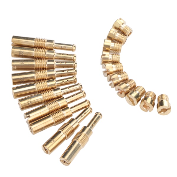 20 stk Motorsykkel Forgasser Hoveddysesett Dyser Pilot Slow Jets for Keihin PWK CVK PE Forgasser