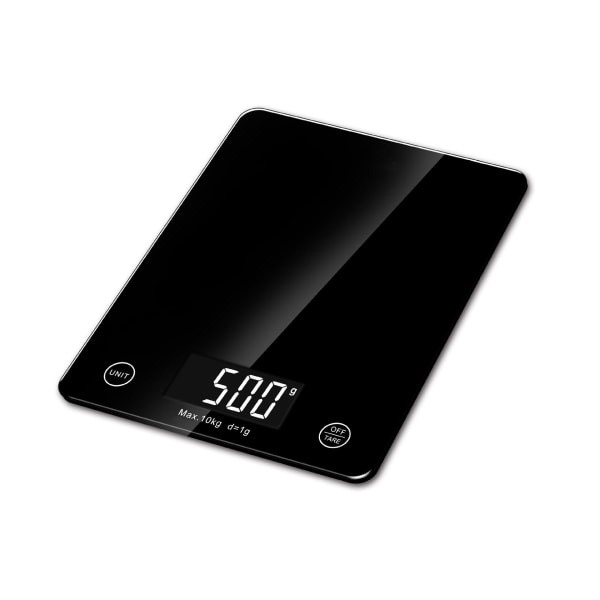 Elektronisk kjøkkenvekt 5 kg/1g tarafunksjon Væskekonvertering LCD-skjerm