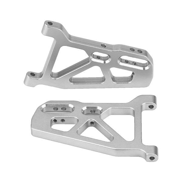 Aluminiumlegering främre undre upphängningsarm för FS 53633 51805 51806 1/10 skala RC-bil (silver)