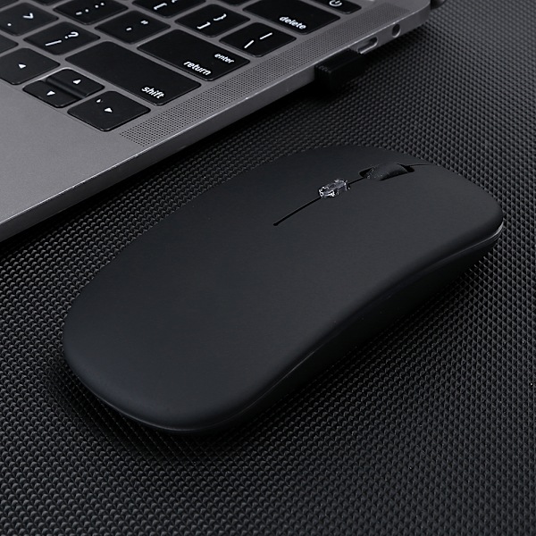 HXSJ Trådløs Mus Fargerik Lysende DualMode Oppladbar for Bluetooth 2.4G T18