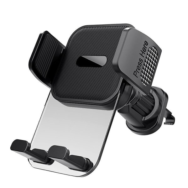Forbedret 360 rotation biltelefonholder til iPhone 14 Pro Max og 4-7 tommer smartphones, grå