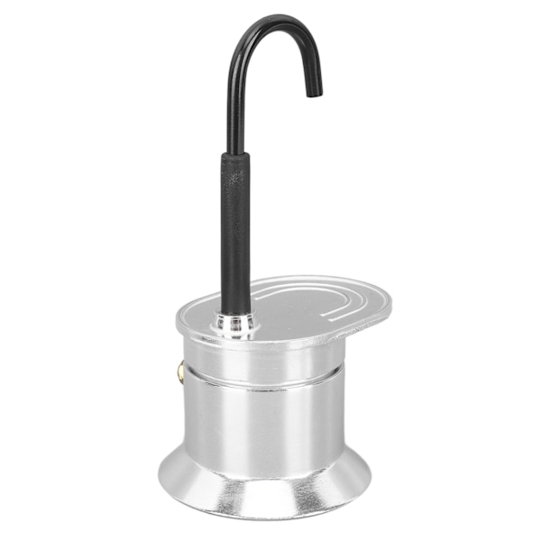 Enkelrör Moka Pot 1 Kopp 50ML Aluminiumlegering Pip Spis Italiensk Kaffetillverkare för Utomhusfester Resor