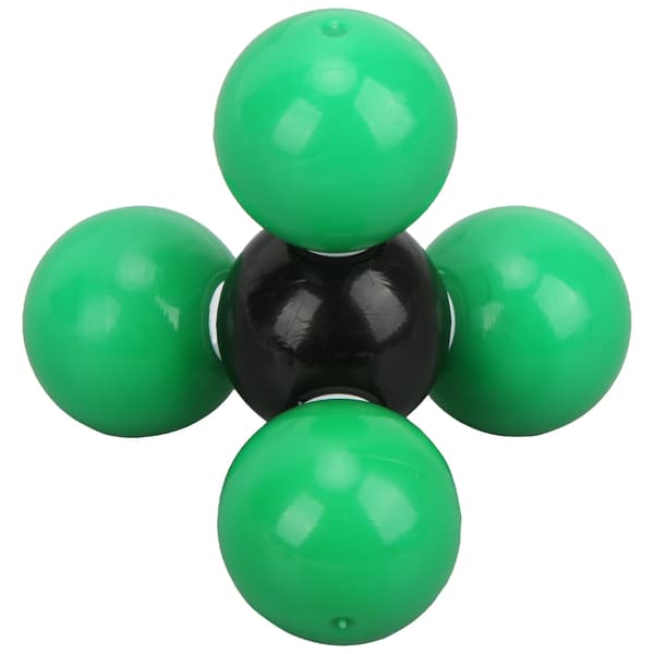 Kemisk atomstrukturmodel til gymnasieelever, tegning af molekylær struktur, tutorial, kugle- og pindudstyr