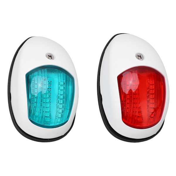2st IP66 merivoimalaivan navigointiviestivalot DC 12V 3W LED-navigointiviestivalo Punainen Vihreä valo jahdille veneelleValkoinen