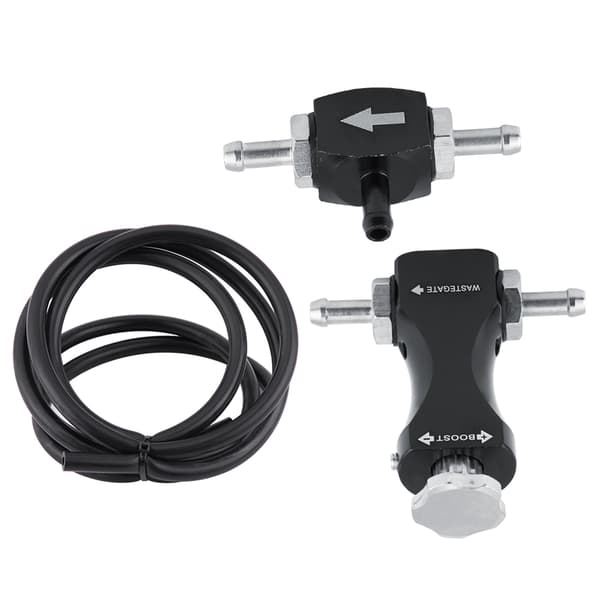 Justerbar Bilateral Turbo Tee Avtappningsventil Manuell Boost Controller Kit Universal för Bil