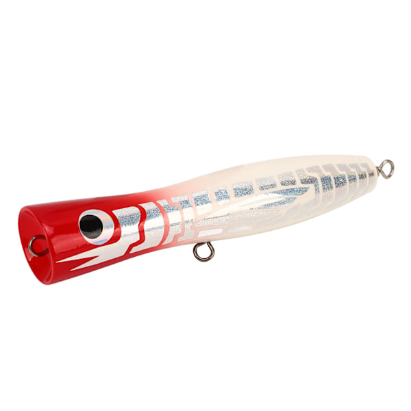 Reflekterende Basswood Popper Fiskeagn - 5,5 tommer 1,6 oz, attraktive farger, perfekt for bas, tunfisk, GT