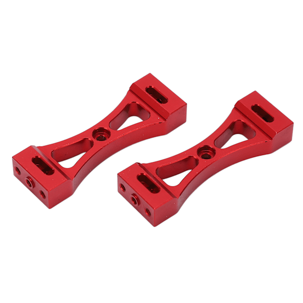 2 stk RC metalbjælke 53 mm længde Center fast montering aluminium til WPL B14 B16 B36 Q60 Q61 Rød
