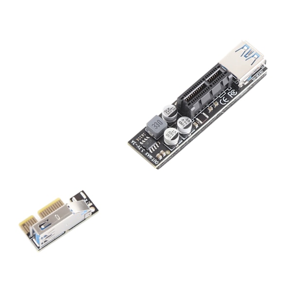 Emolevy PCI‑E X1 - X1 USB3.0 ABS -jatkojohto SATA-virtalähteellä