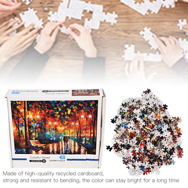 Creative Rainy Walk Puzzle - 1000 brikker | Morsom og utfordrende stikksaggave