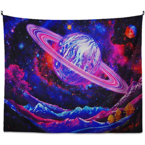 Planet Wall Tapestry Psykedelisk Mountain Tapestry Galaxy Sp