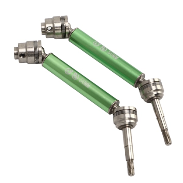 1 Par RC Drivaxlar Stål Aluminium Legering 12cm Längd CVD Bakre Drivaxlar för TRAXXAS SLASH 1/10 Grön