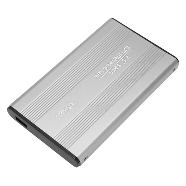Ekstern harddisk 2,5 tommer Slim USB 2.0 Høj hastighed Plug and Play Mobil harddisk til computer PC Rejse Sølv 750GB