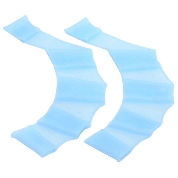 1 par Simhandfängsel Flippers Silikon Simfinger Näthandskar Swim Palm FingerBlue S