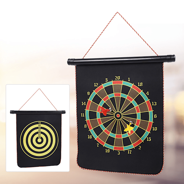 Magnetisk vendbar dartskive Magnet Dart Target Toy Barn Familie Fritidssport