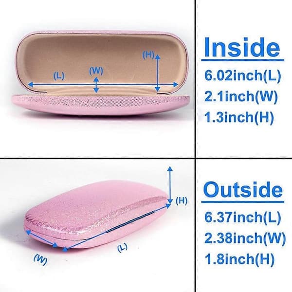 Unisex Hard Shell Eyeglass Case, Protective Case For Glasses