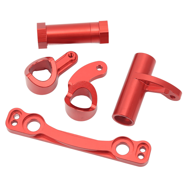 RC Styrgruppssats i Aluminiumlegering Hög Styrka RC Styrgrupp för ARRMA 1/7 1/8 RC Bilar Röd