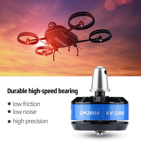 1st QM2804 (2204) 2300KV Racing Borstlös Motor Drone Set för 250 260 280 FPV Quadcopter (CCW)