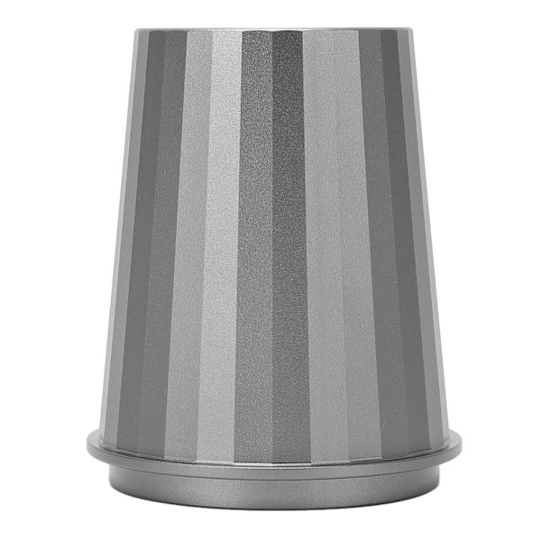 58 mm doseringskopp förhindrar klibbning av aluminiumlegering, mångsidig kaffepulvermatningskopp för kaffemaskin bönkvarn silvergrå