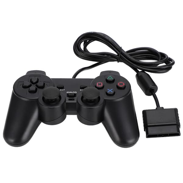 Kablet Gamepad med Dobbelt Motor og Høj Følsomhed til PS2 Spillekonsol Controller