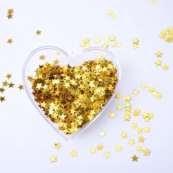 90g Fargepapir Star Spisebord Fargepapir Metallfolie Stjerner Glitter for fest bryllup dekorasjon (gull)